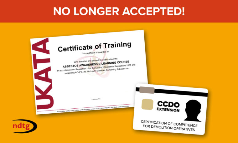 e-Learning Certificates no longer accepted