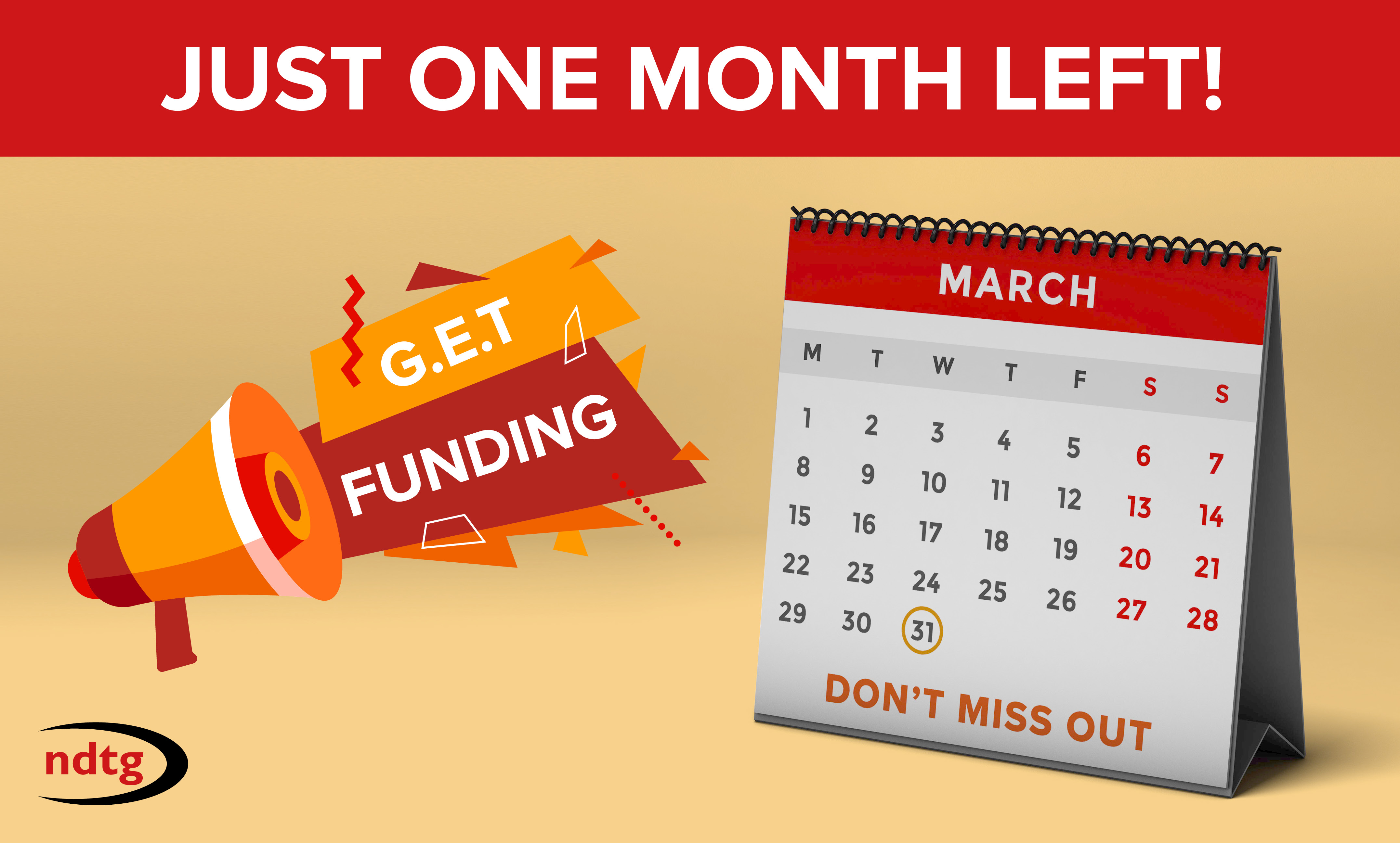 Final Countdown: Just 31 days left to G.E.T Funding