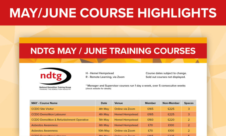 Updated May/June Course Calendar Out Now!