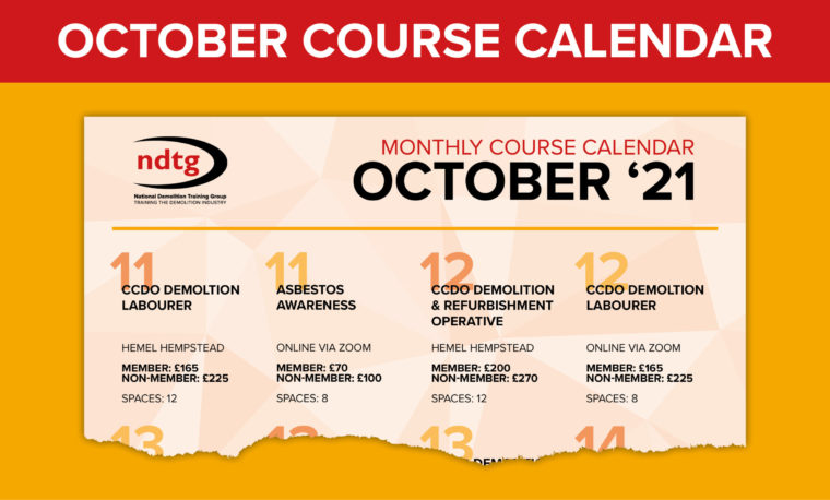 NDTG’s October Course Schedule Out Now