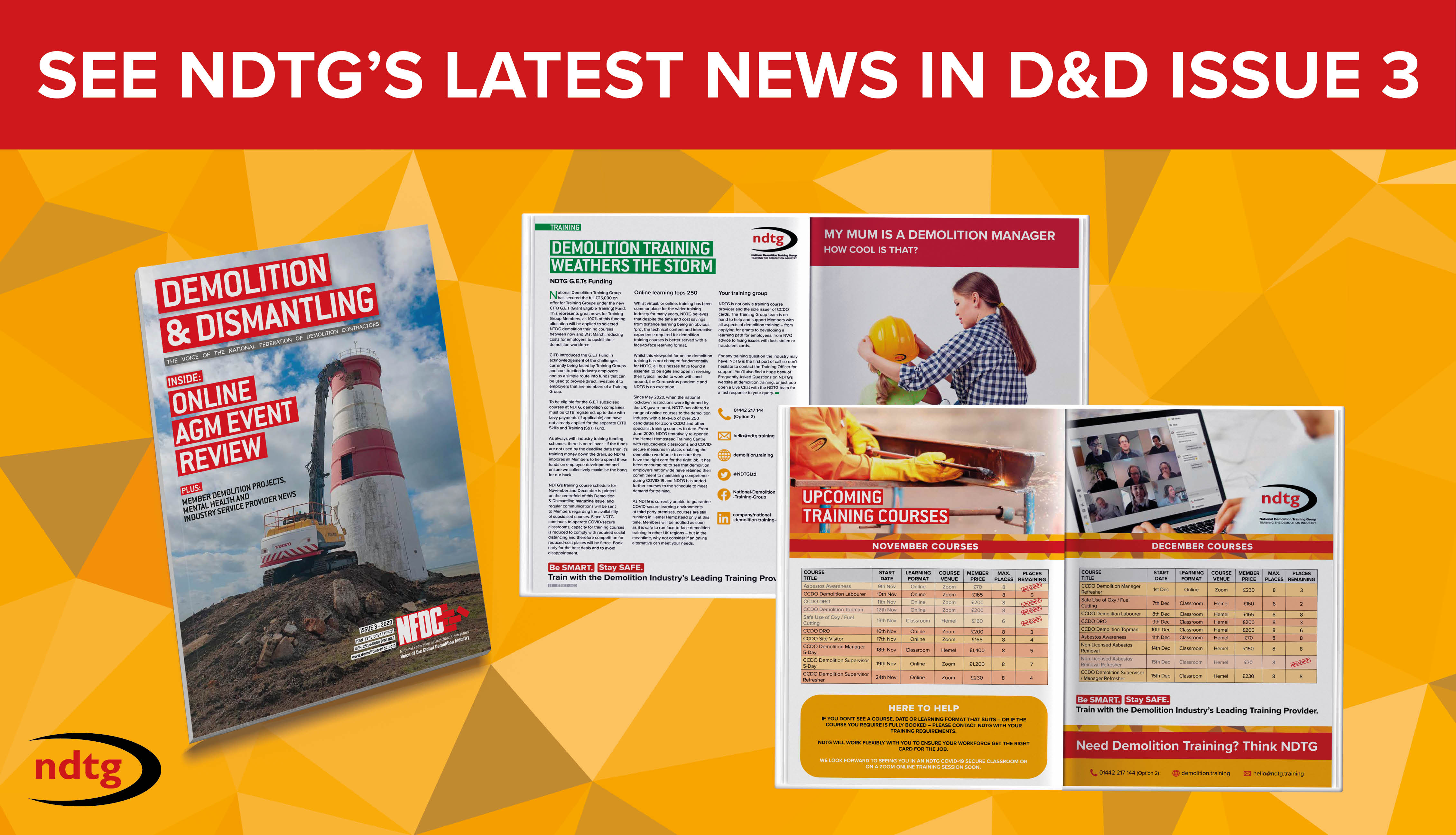 See NDTG’s latest news in D&D Issue 3